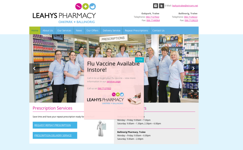 Pharmacy Website Design 